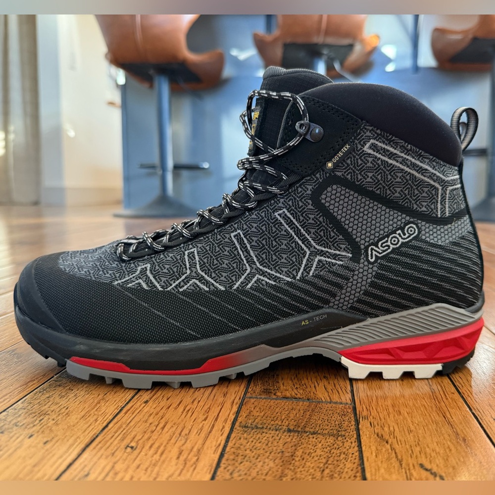 Asolo Black and Gray Outdoor Boots